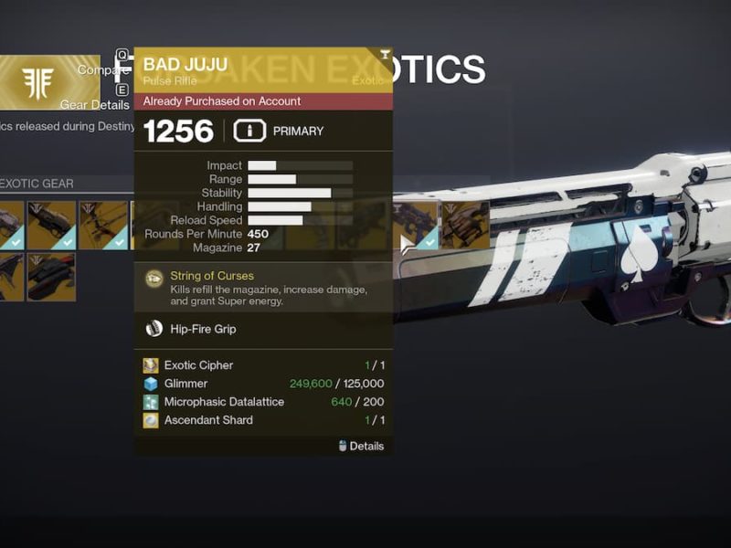 Destiny 2 How To Get The Bad Juju Catalyst Gamepur