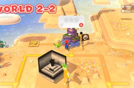 Where to find the stamp in World 2-2, Puffprod Peaks in Super Mario 3D World + Bowser’s Fury