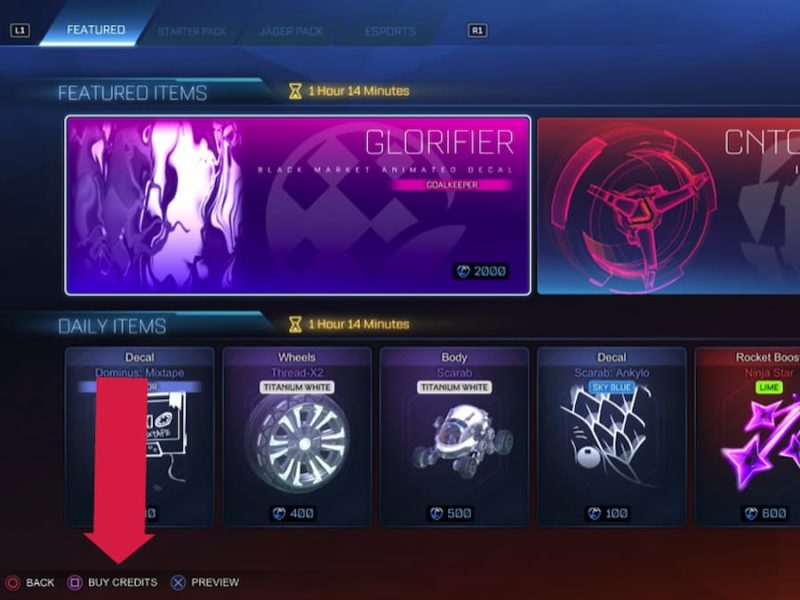 How to get credits in rocket league gamepur