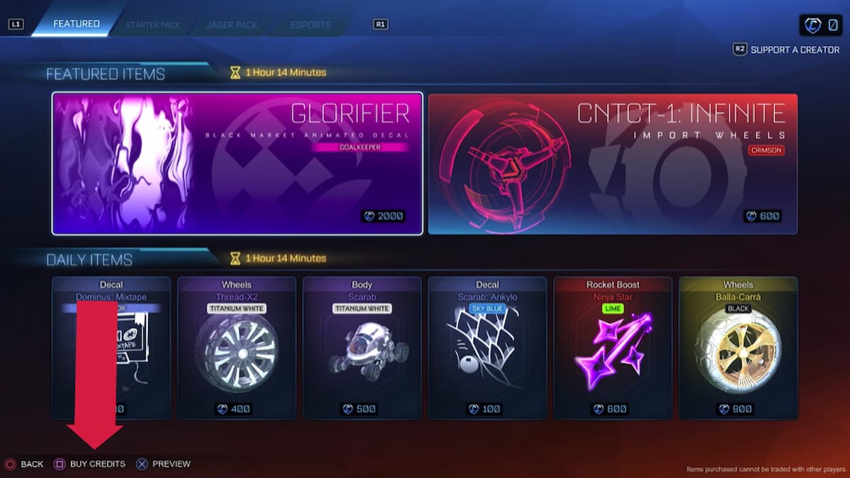 How to get credits in Rocket League Gamepur