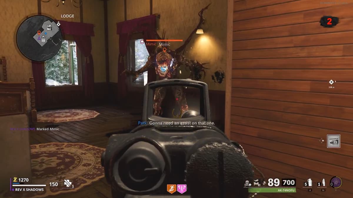 How to tell if a loot chest is a Mimic in Outbreak in Call of Duty