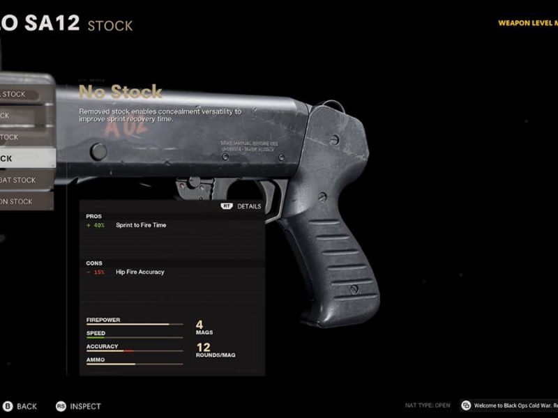 Best loadout for the Gallo SA12 in Call of Duty Black Ops Cold War