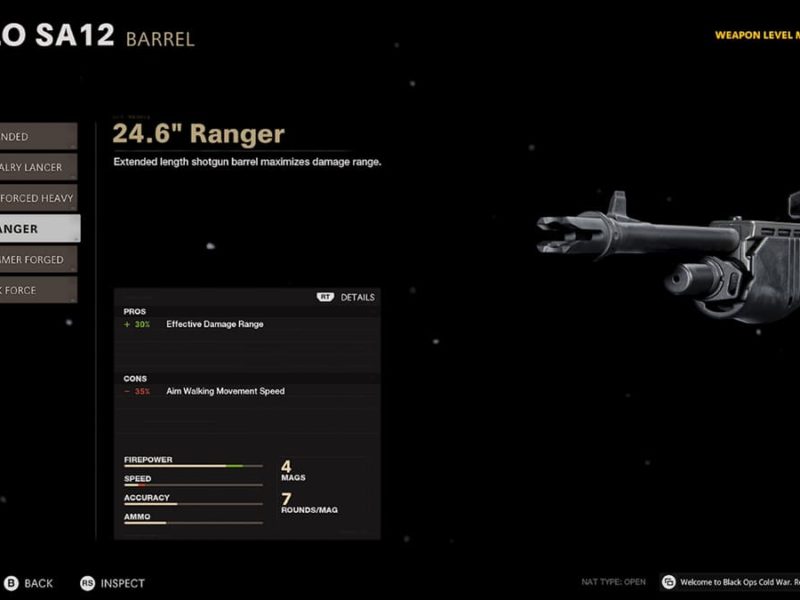 Best loadout for the Gallo SA12 in Call of Duty Black Ops Cold War