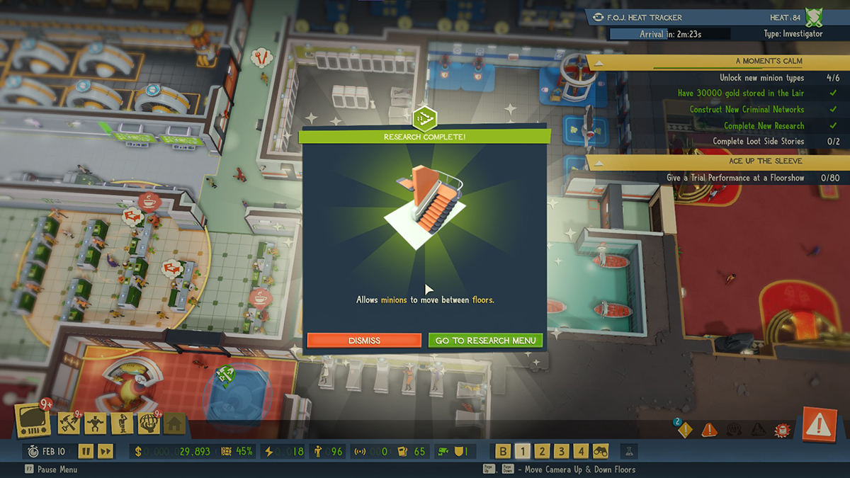 How to build on multiple floors in Evil Genius 2 Gamepur
