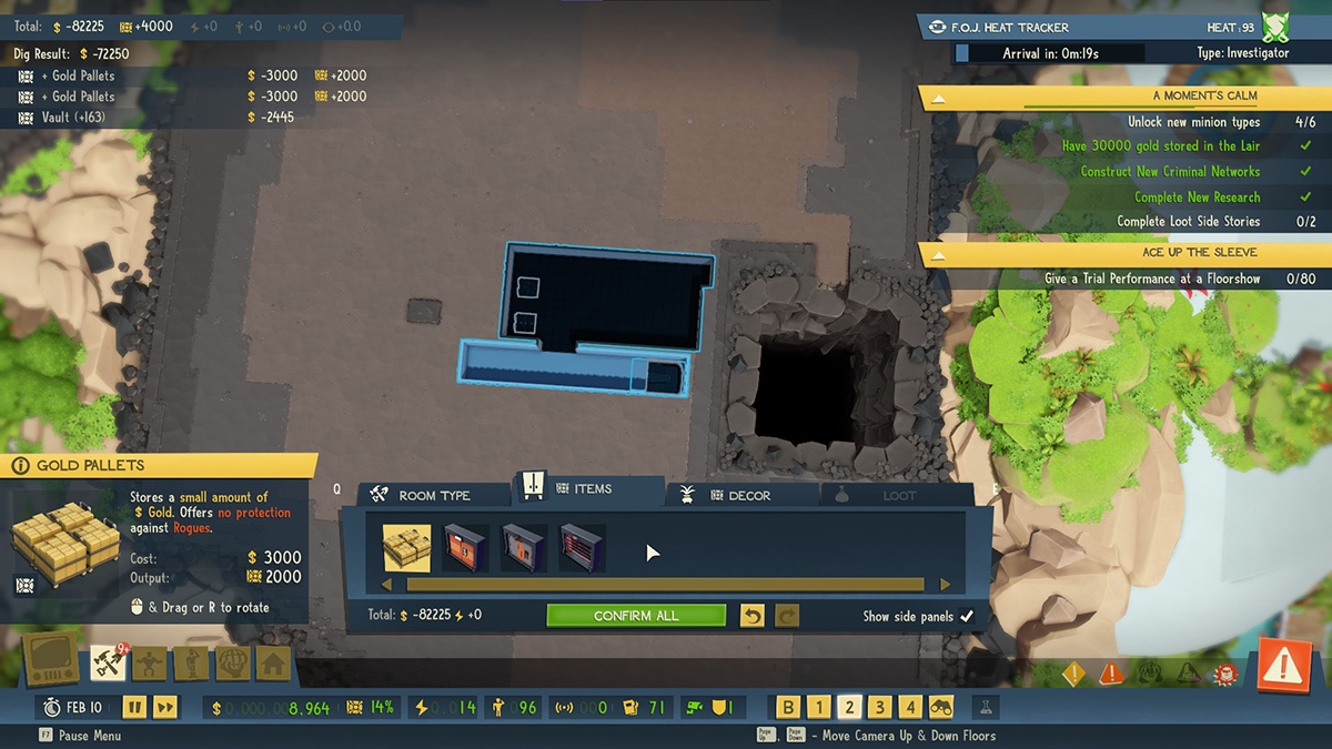 How to build on multiple floors in Evil Genius 2 Gamepur