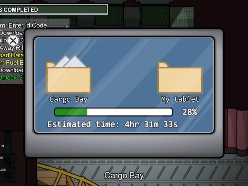 How to complete all tasks in the Cargo Bay on Airship in Among Us Gamepur