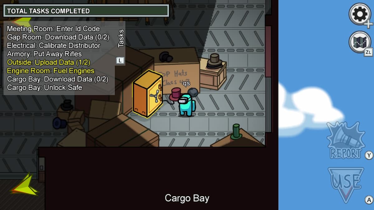 How to complete all tasks in the Cargo Bay on Airship in Among Us Gamepur