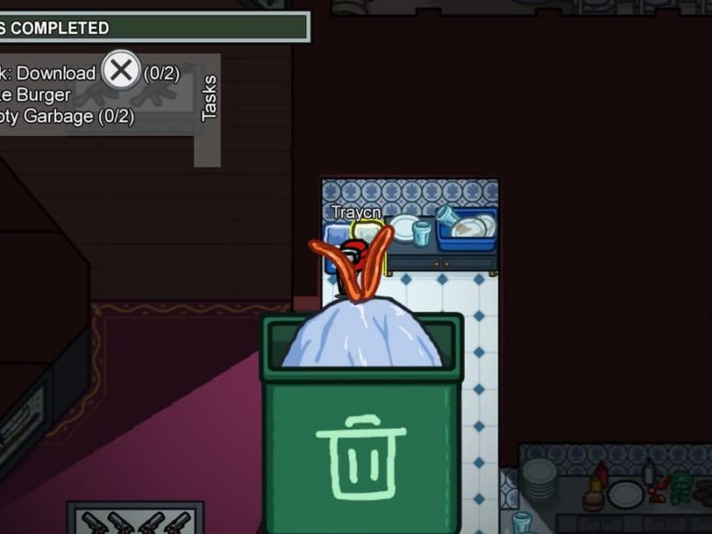 How to complete all Kitchen tasks on Airship in Among Us Gamepur