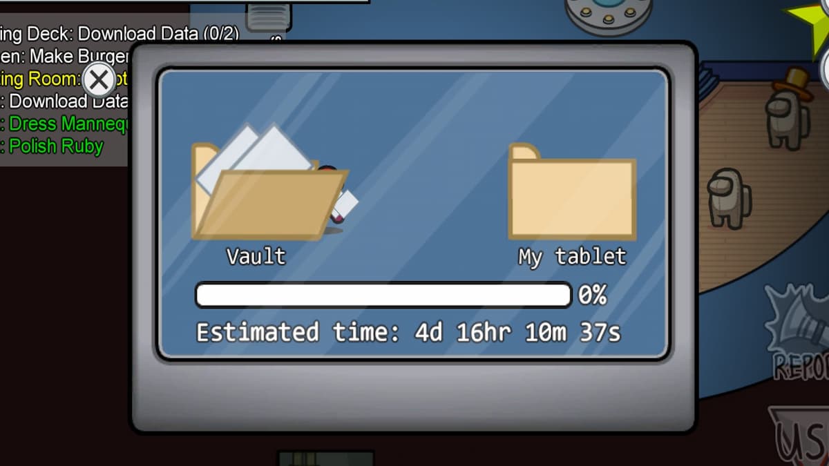 How to complete all Vault tasks on Airship in Among Us Gamepur