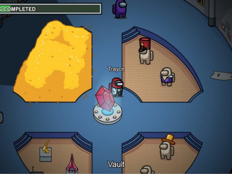 How to complete all Vault tasks on Airship in Among Us Gamepur