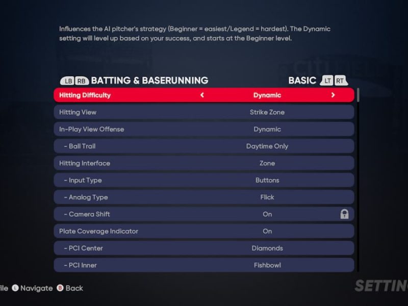 How to turn PCI on or off in MLB The Show 21 | Gamepur