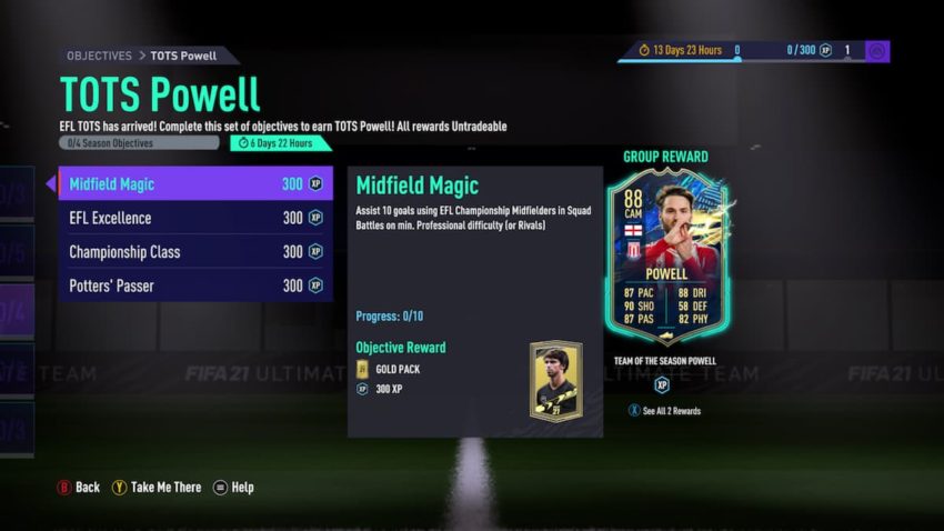 FIFA 21: How to complete TOTS Nick Powell Objectives