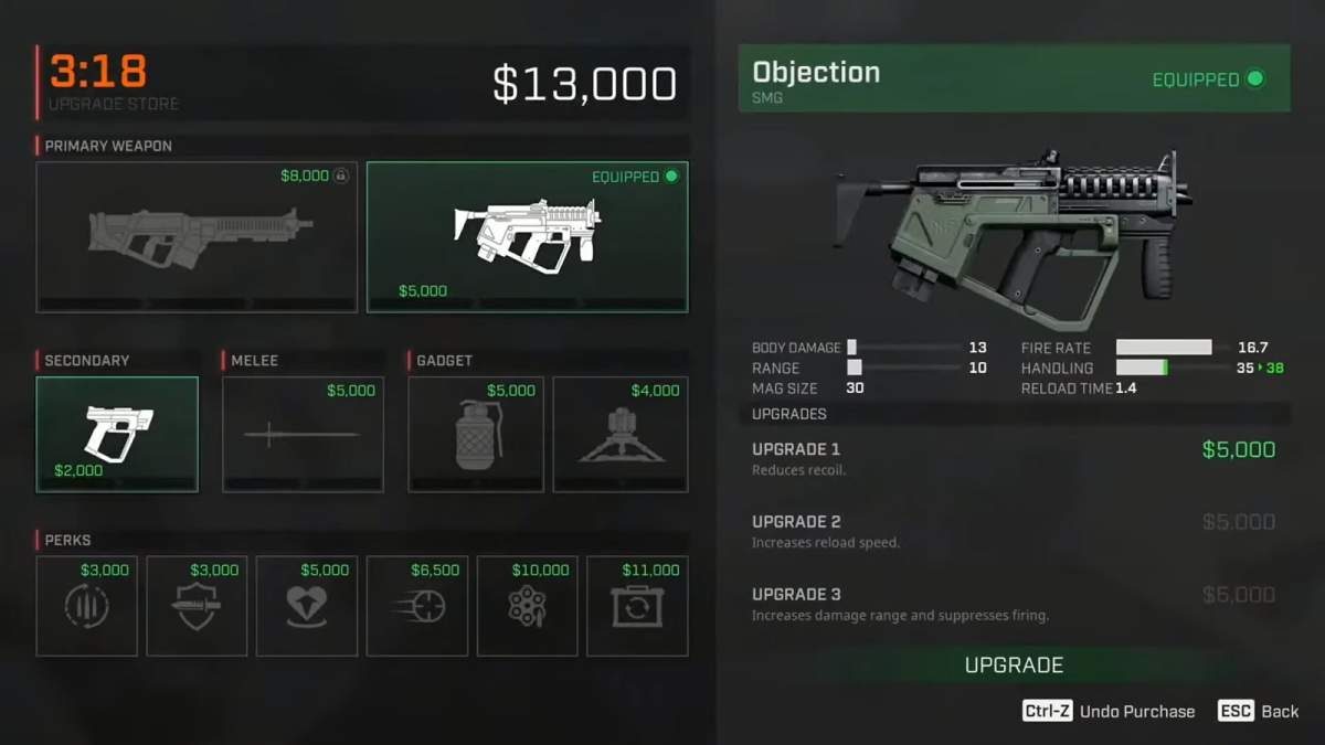 Mack loadout screen Rogue Company