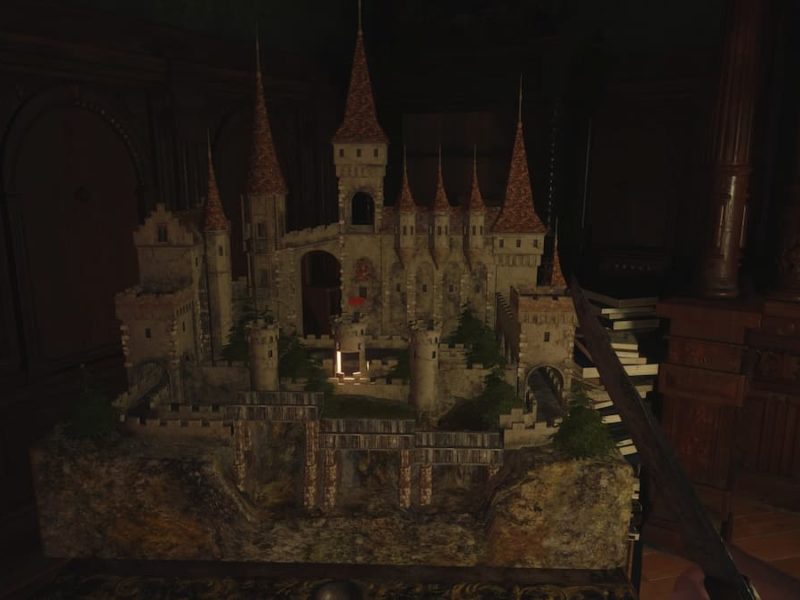 How to solve the Castle Labyrinth Puzzle in Resident Evil Village Flower Swords Ball location