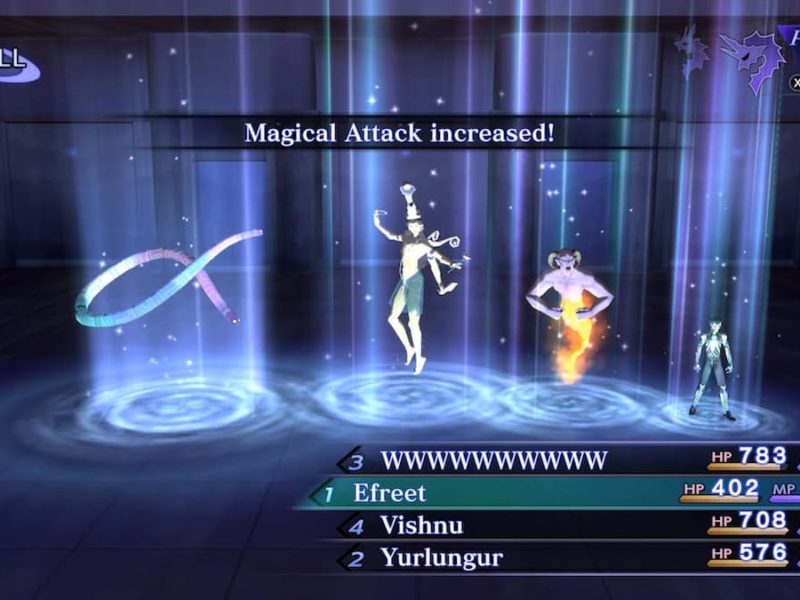 How does the Press Turn system work in Shin Megami