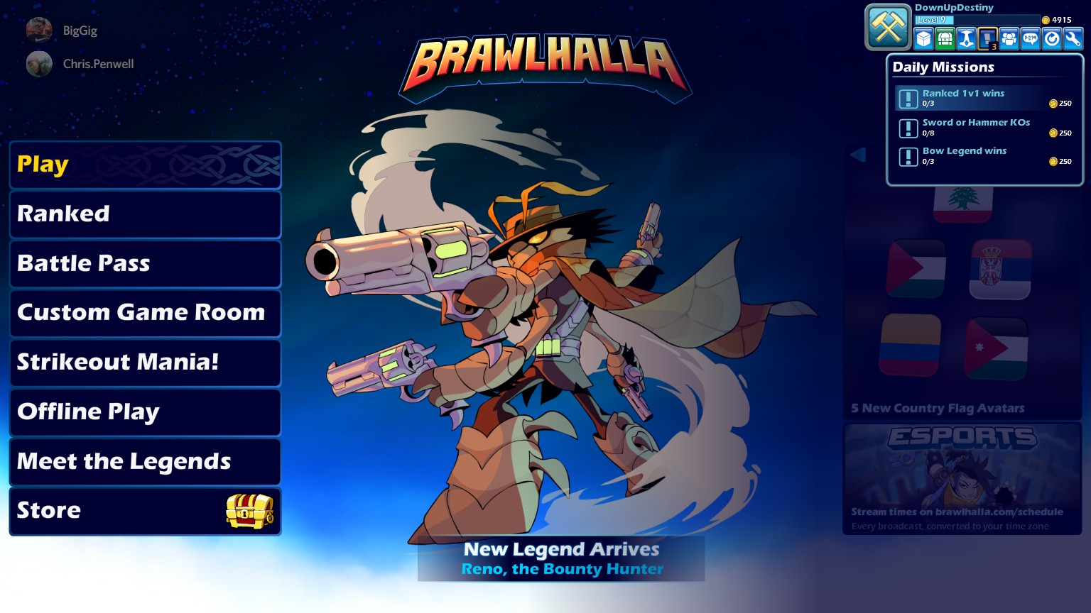 How to earn coins fast in Brawlhalla Gamepur