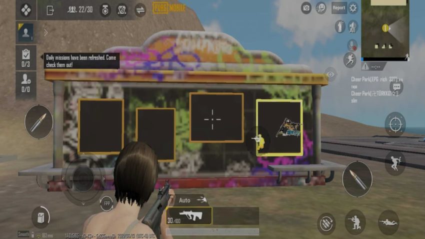 PUBG Mobile через плечо