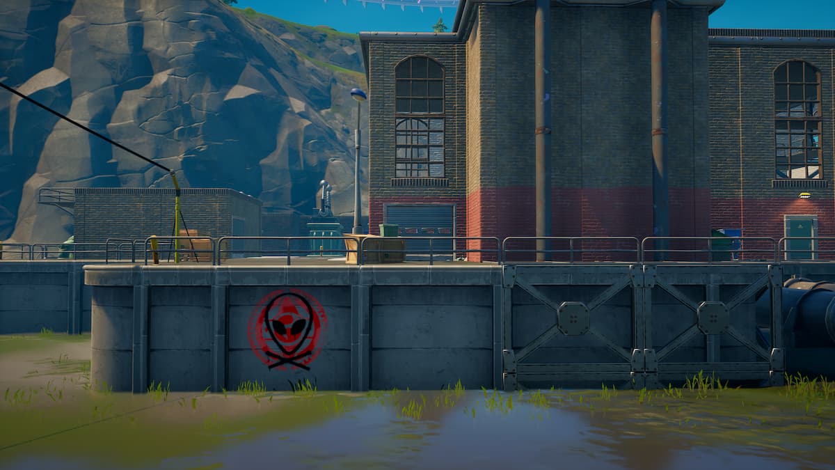 Where to search for a graffiticovered wall at Hydro 16 or near Catty