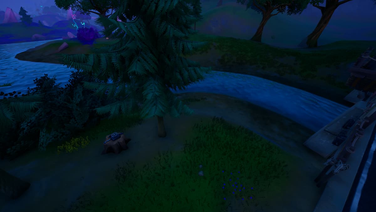 Where to interact with a dead drop in Weeping Woods in Fortnite Chapter