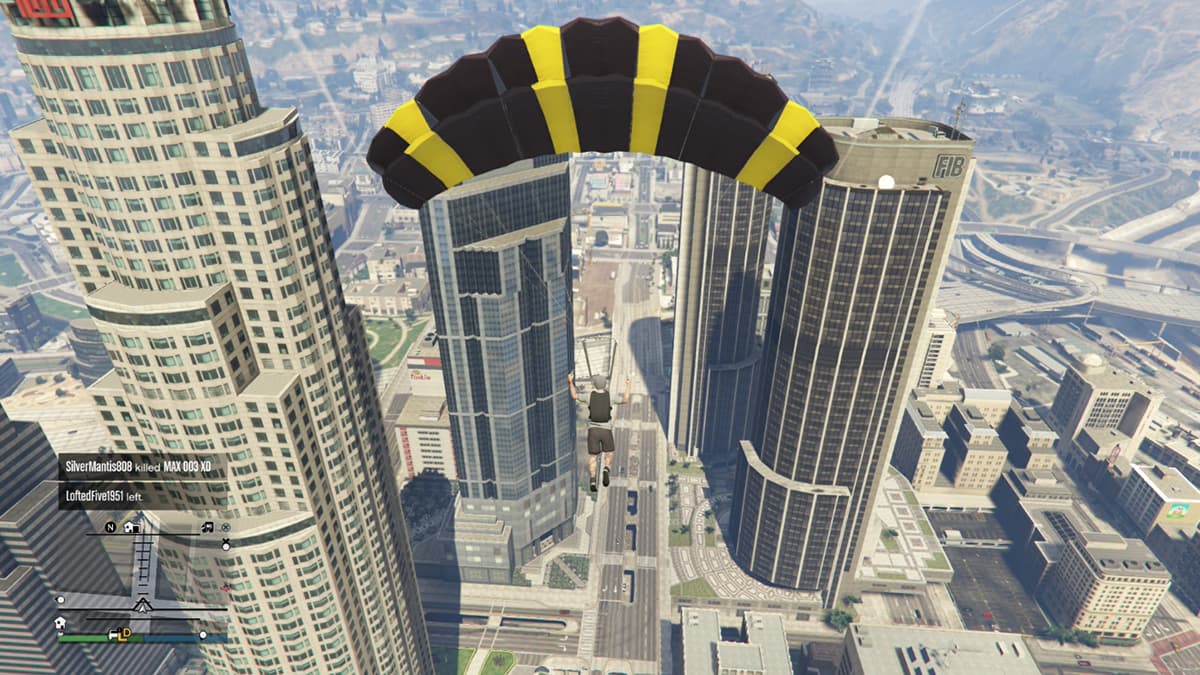 How to get a parachute in Grand Theft Auto V Gamepur