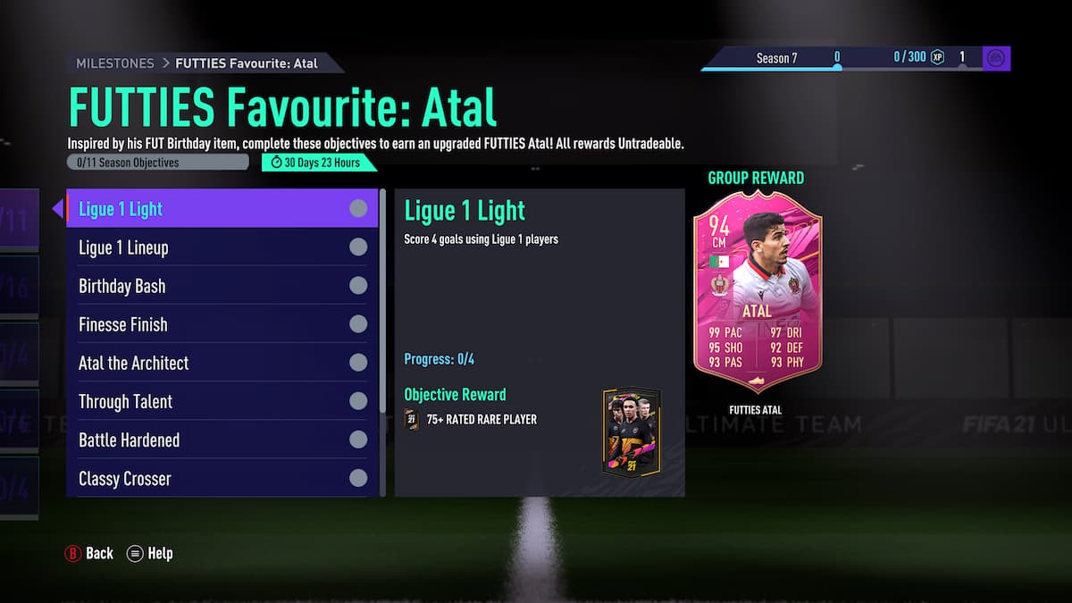 FIFA 21 How to complete FUTTIES Favorite Youcef Atal