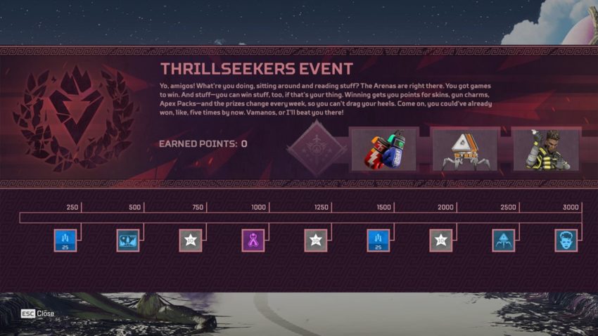 Отслеживание призов Thrillseekers, неделя 3