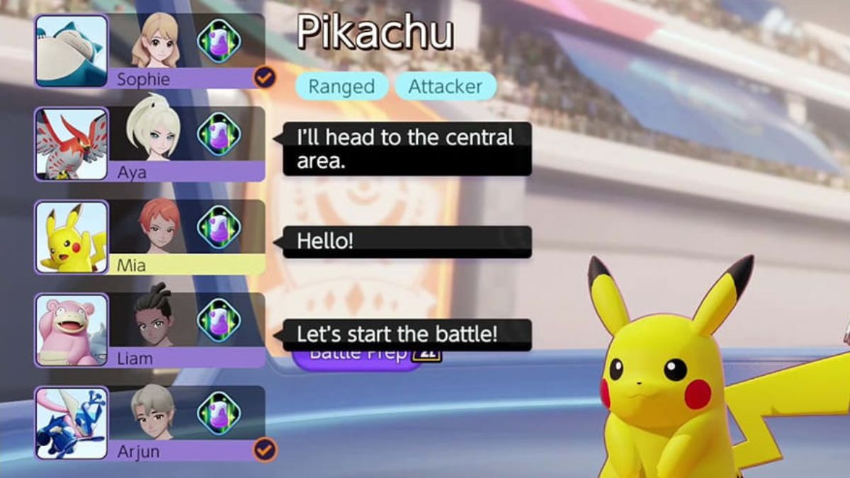 pokemon unite voice chat