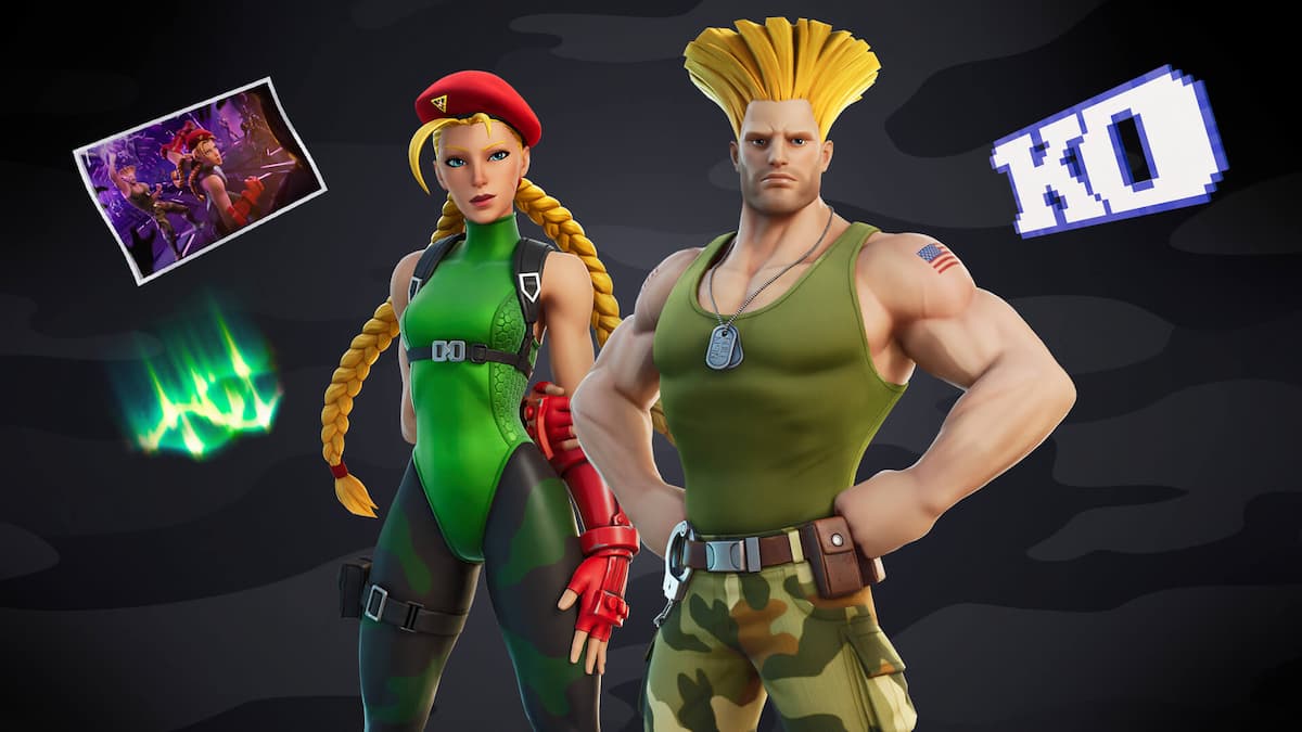 Fortnite Street Fighter Guile Cammy