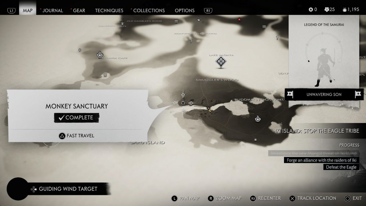 All Monkey Sanctuary locations in Ghost of Tsushima Gamepur