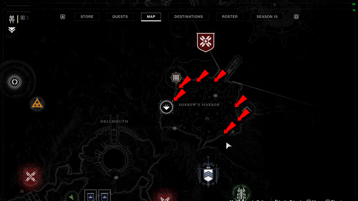 Destiny 2 All Ascendant Anchor locations on The Moon Sanctuary and