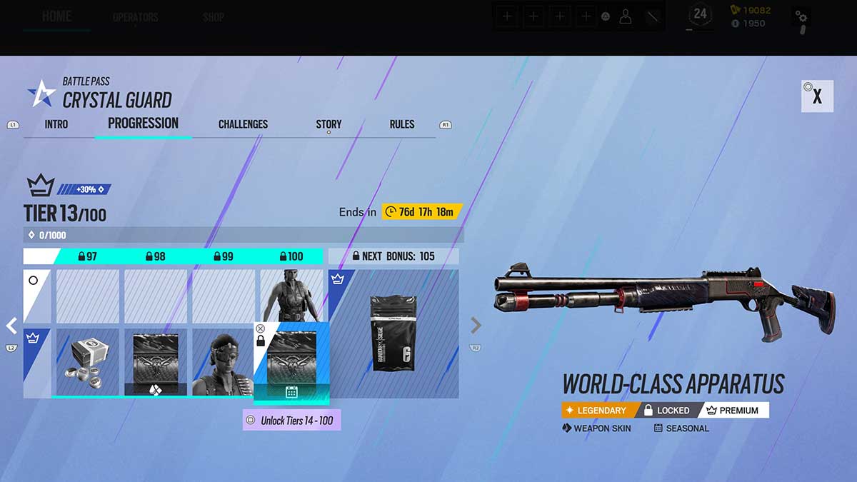 Best battle pass rewards in Rainbow Six Siege Operation Crystal Guard Gamepur