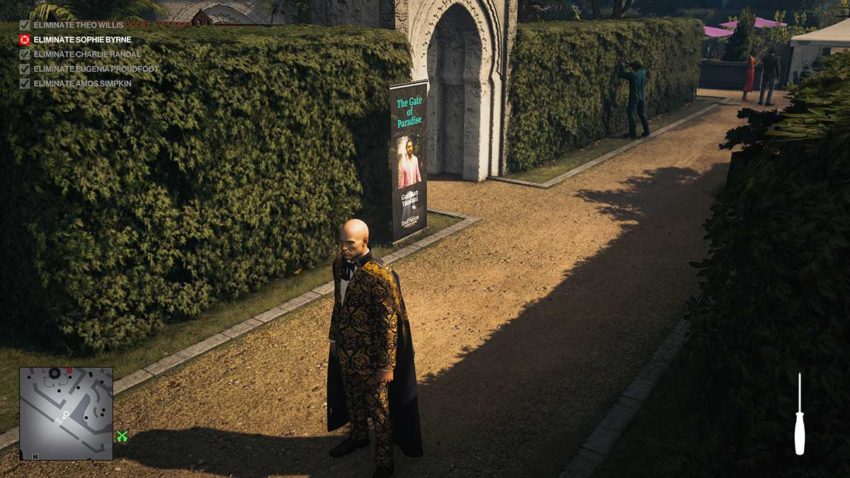 throw-screwdriver-hitman-3-dartmoor-garden-show-sniper-assassin