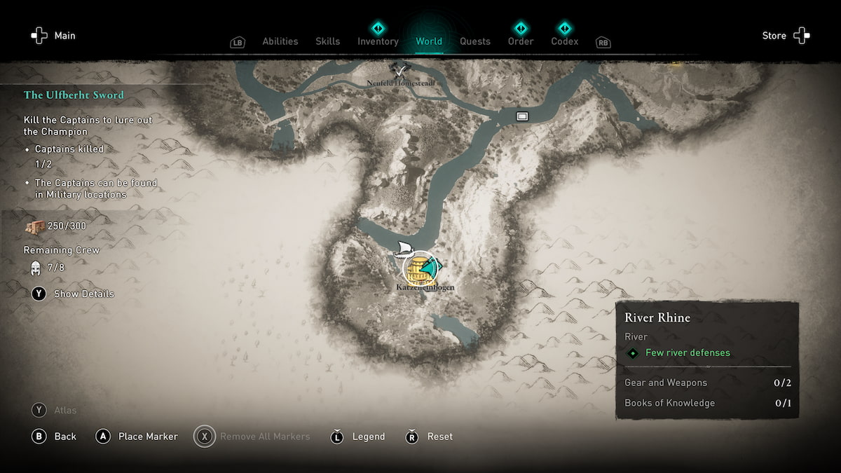 How to complete The Ulfberht Sword on River Rhine in Assassin's Creed