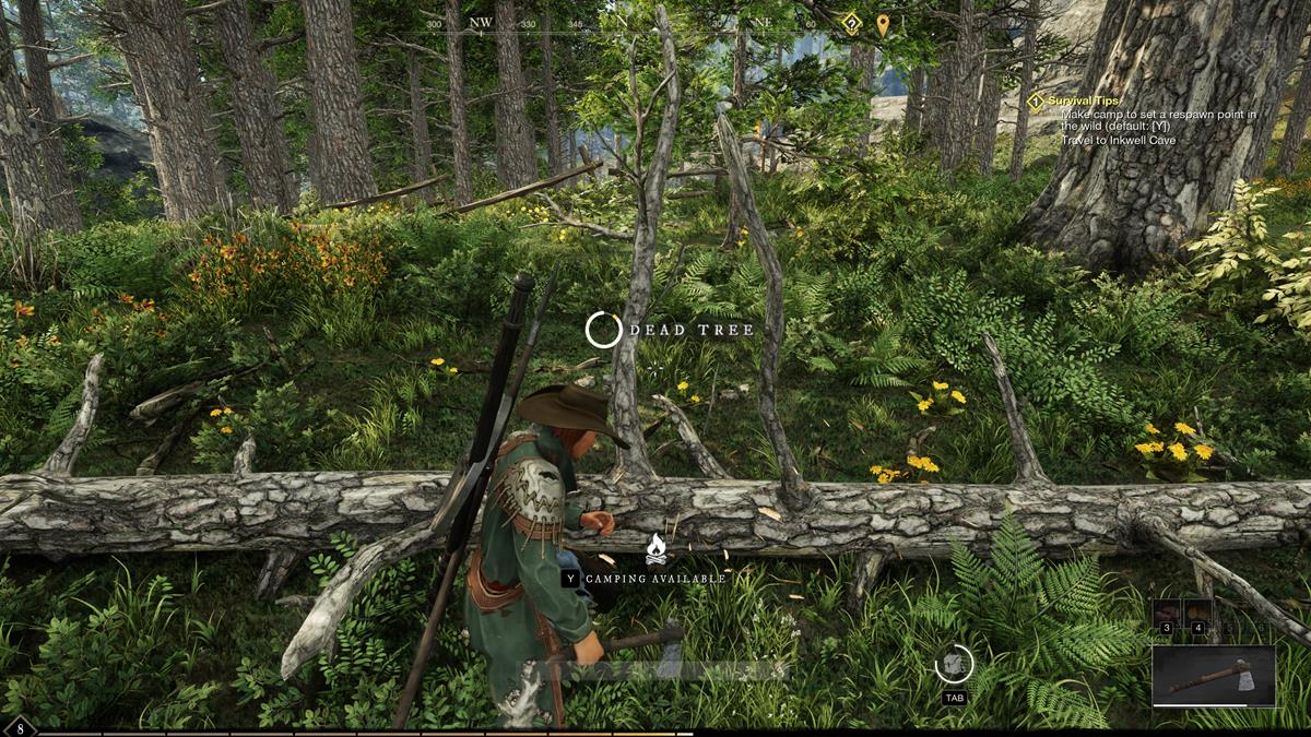 How to level up the Logging Trade Skill in New World Gamepur