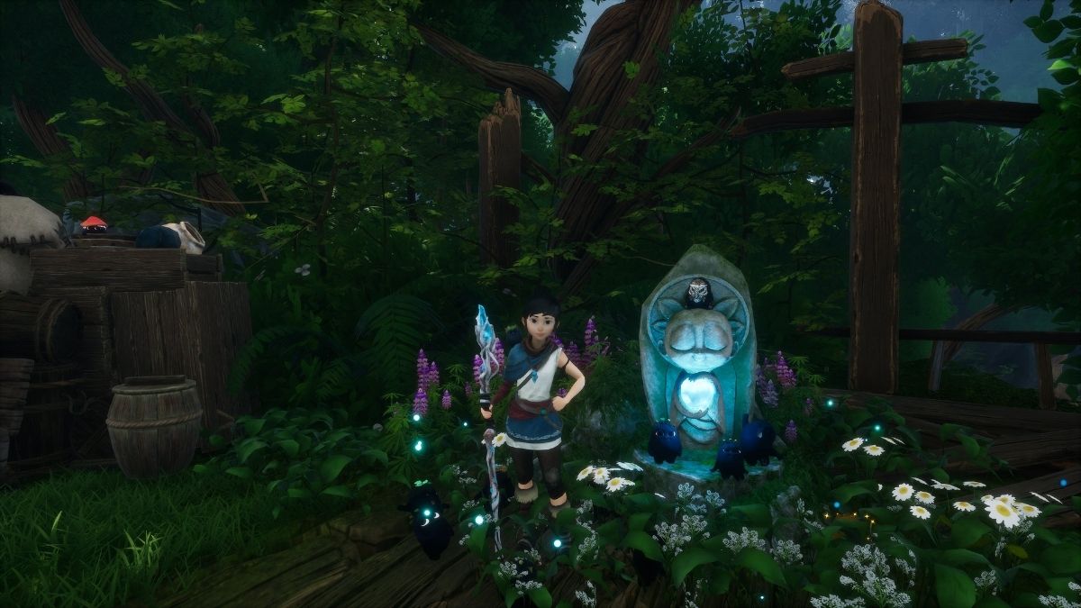 Where to find all the Flower Shrines in the Forest in Kena