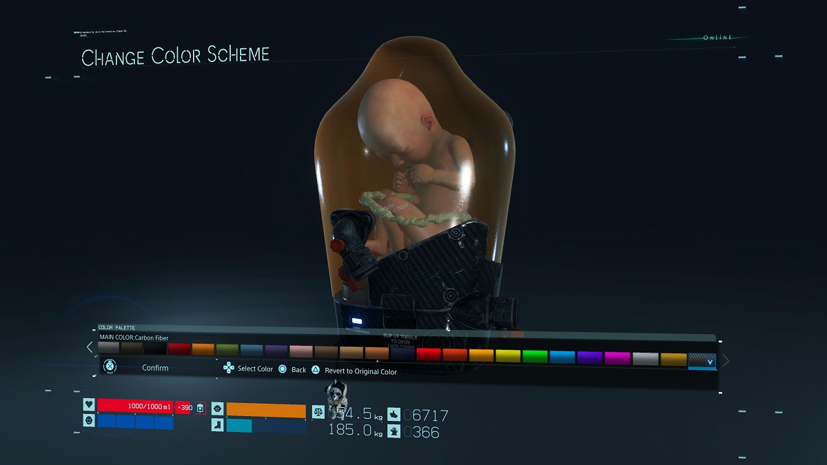 How to customize your BB Pod in Death Stranding DoubleXP