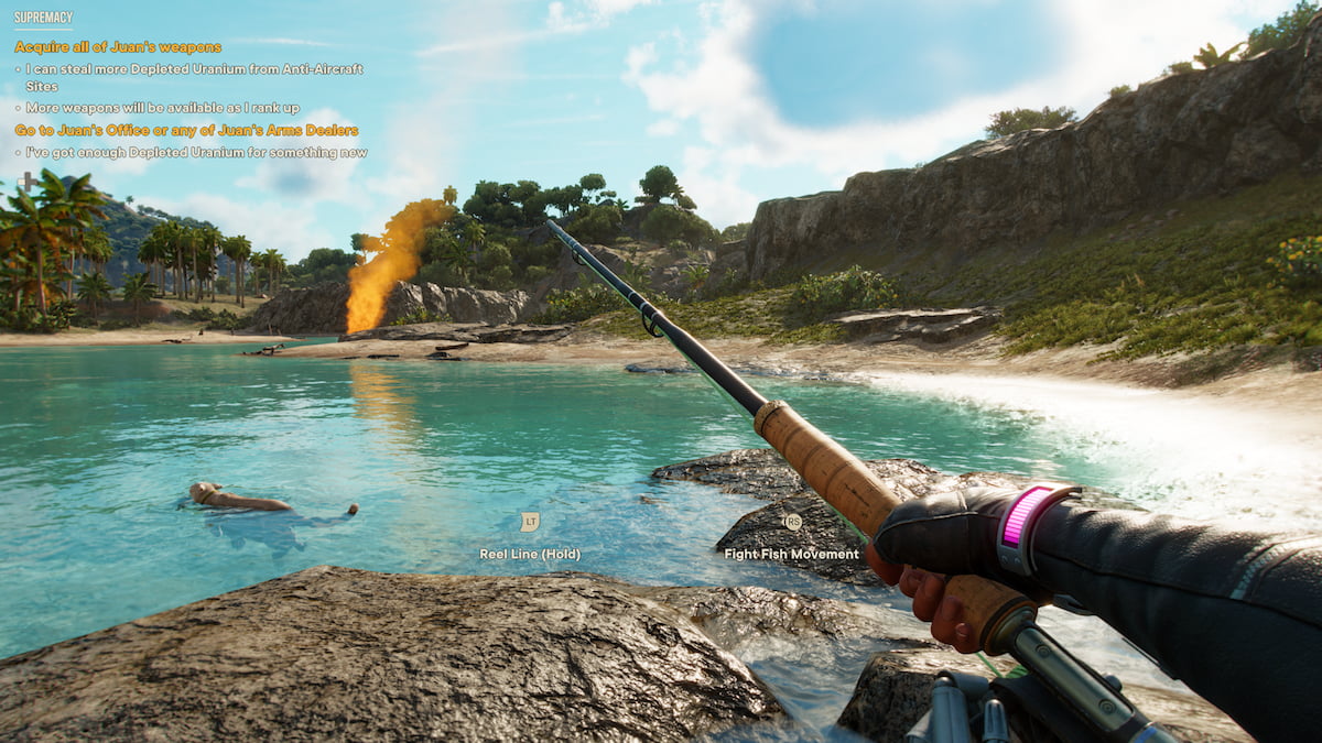 How fishing works in Far Cry 6 Gamepur