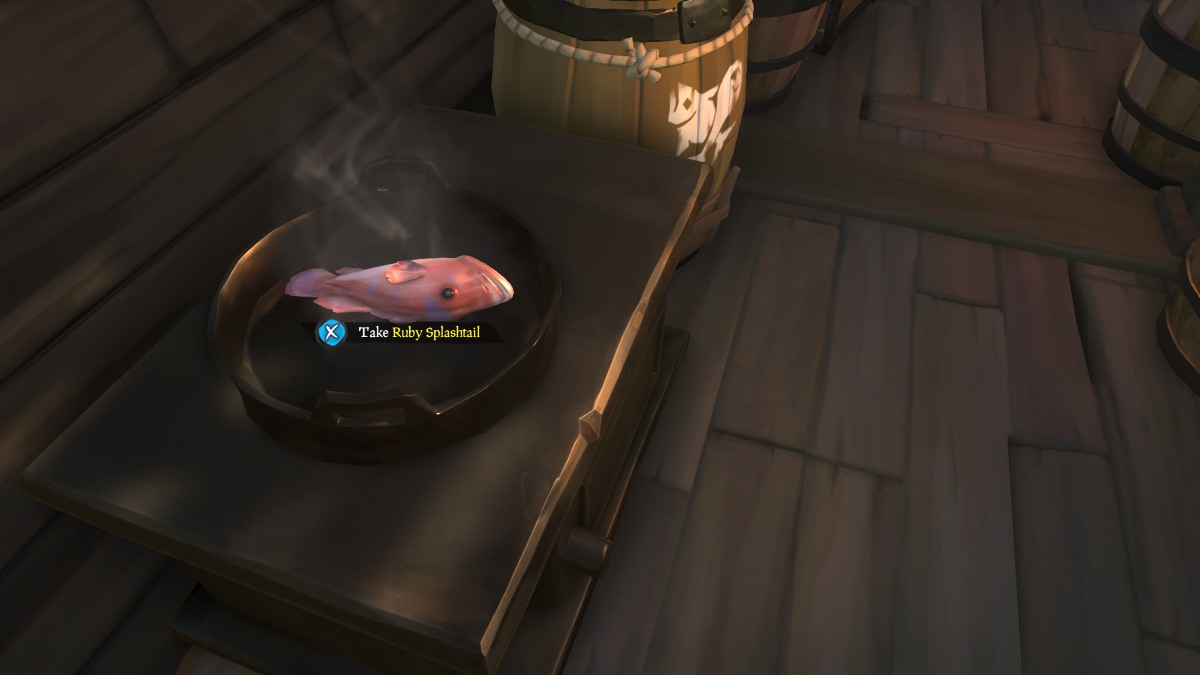 How to perfectly cook fish, meat, Kraken, and Megalodon in Sea of