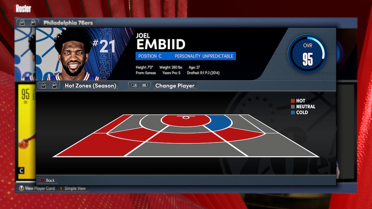 NBA 2K22 How to find a player's hot zones Gamepur