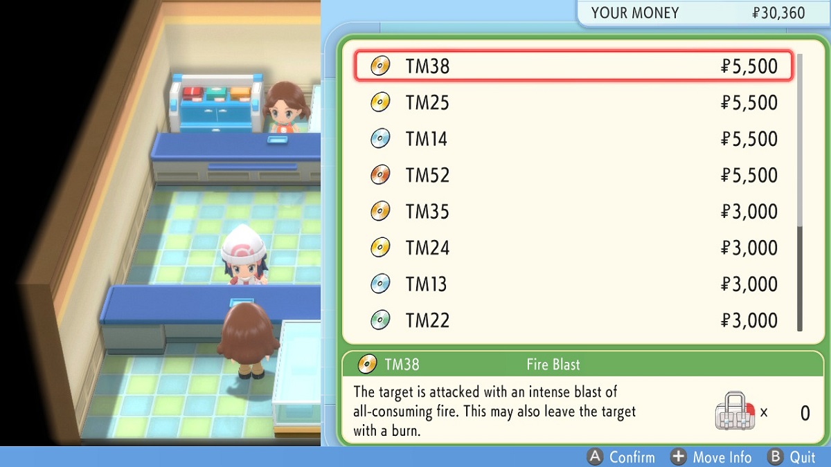 Where to find TM38 Fire Blast in Pokémon Brilliant Diamond and Shining