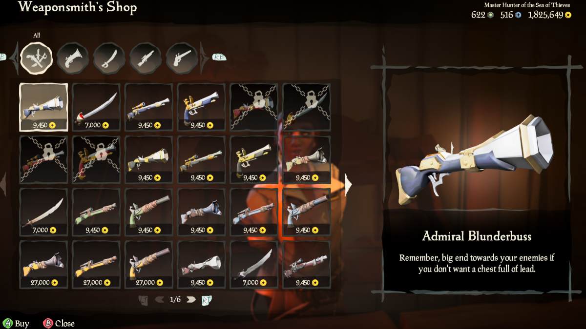 How to buy weapons in Sea of Thieves Gamepur