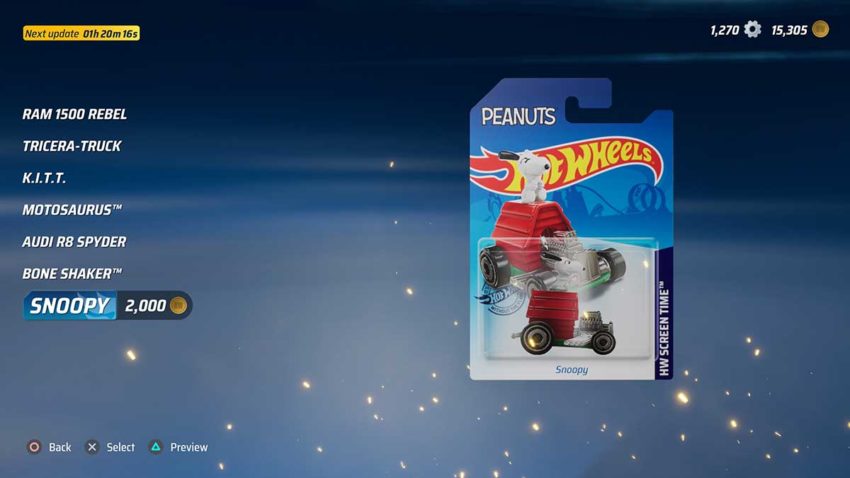 hot wheels unleashed snoopy