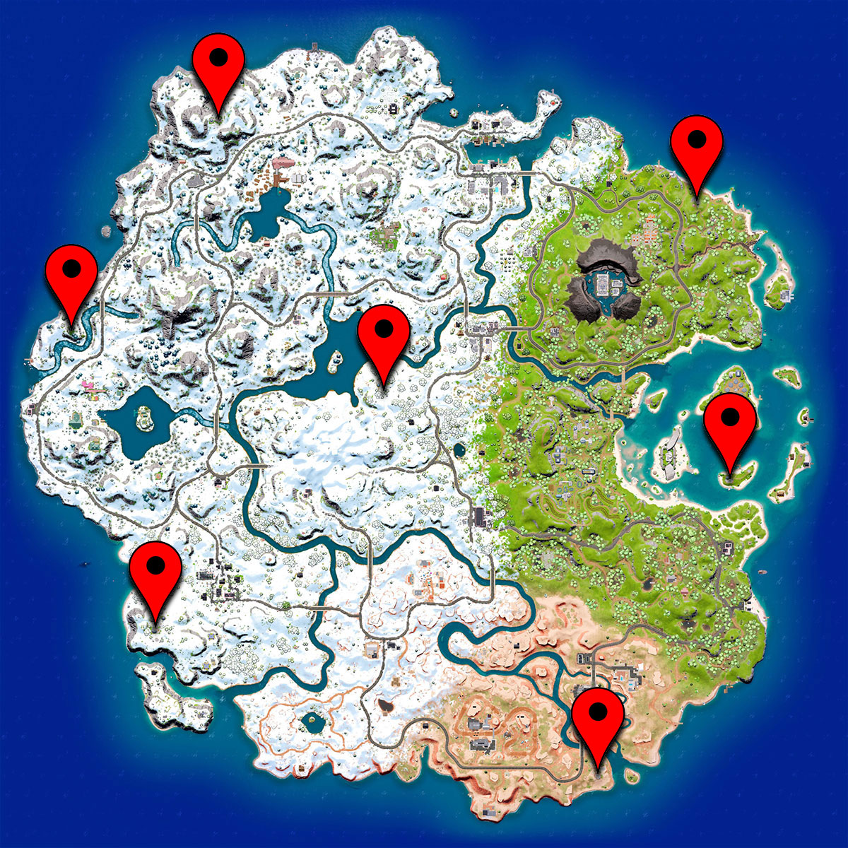 All Seven Outpost and Vault Locations in Fortnite Chapter 3 Season 1