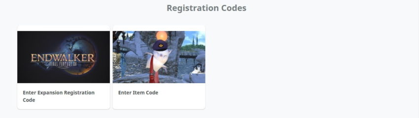 get registration code final fantasy xiv