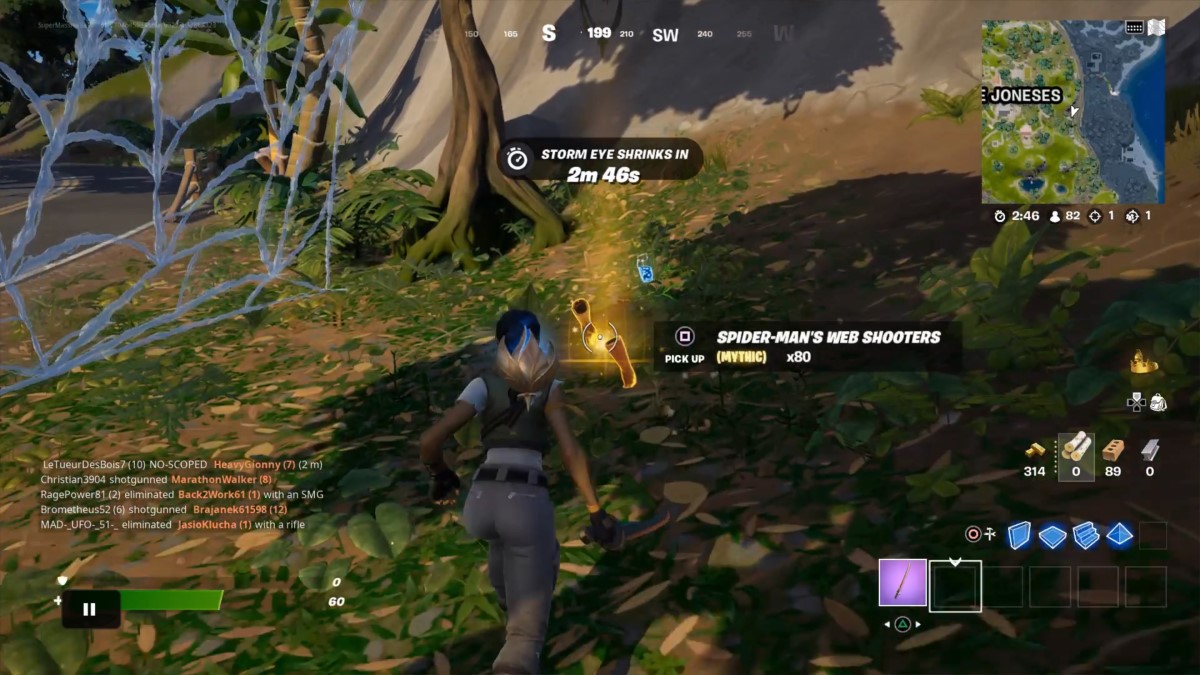 How to get the Mythic SpiderMan  Shooters in Fortnite Chapter 3