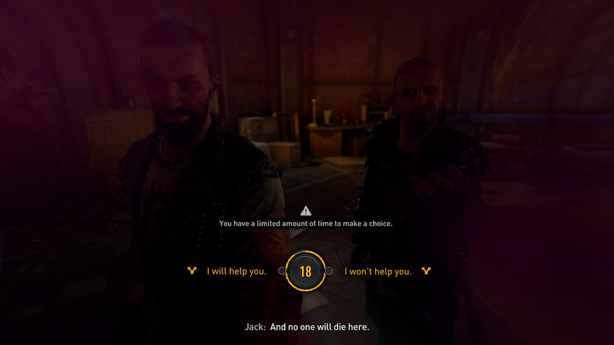 Should you help Jack and Joe or not help them in Dying Light 2 Stay