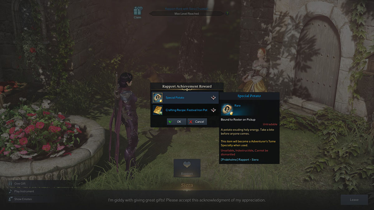 How to get the Holy Potato with Teeth Marks in Lost Ark Gamepur