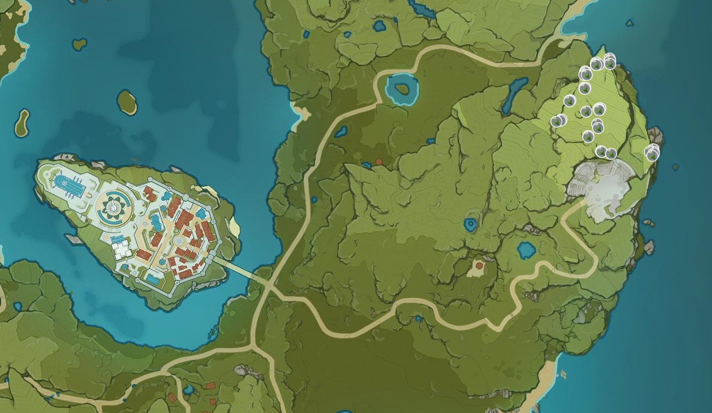 Where to farm Cecilia Flowers in Genshin Impact Gamepur