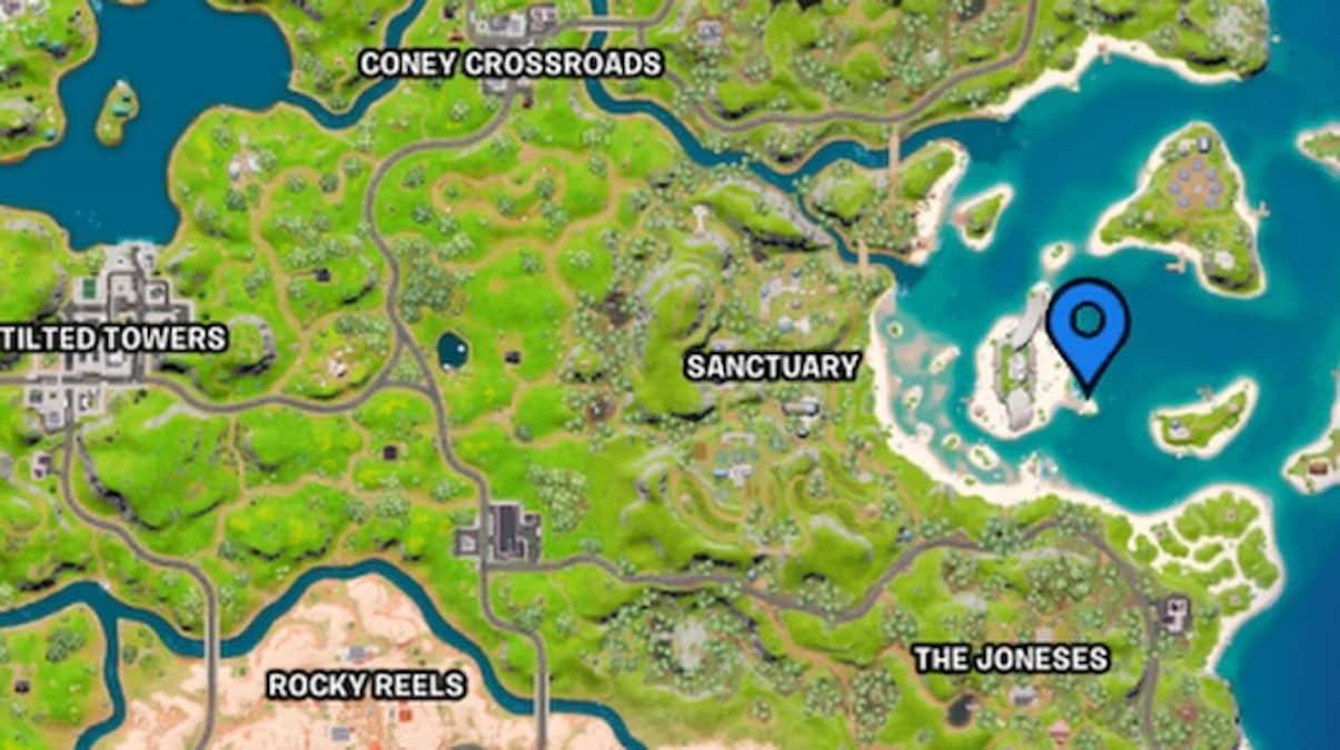 Where to find the Monarch Level Up Token at Mighty Monument in Fortnite