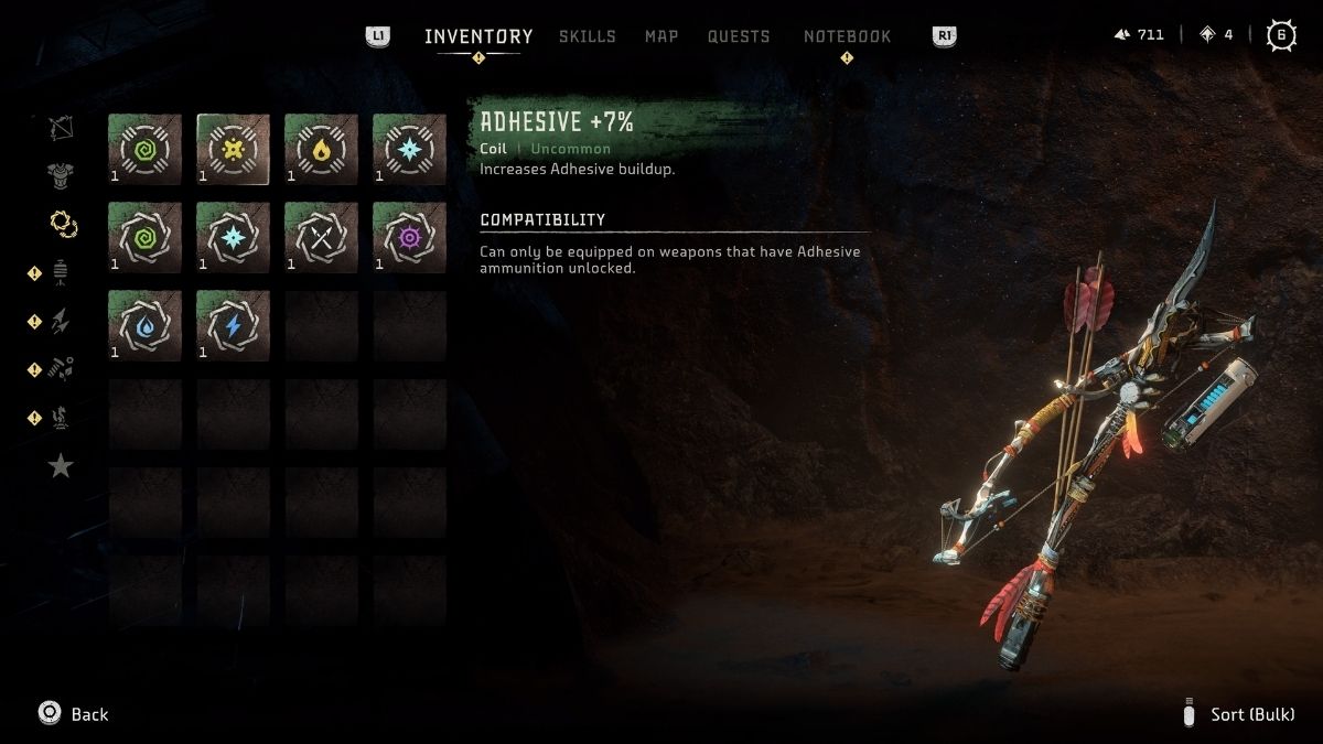 How to install Coils and Weaves in Horizon Forbidden West Gamepur